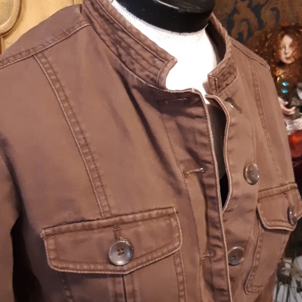 Womens suit Jacket Casual plus sz 12 Long Sleeve Brown long sleeve Winter